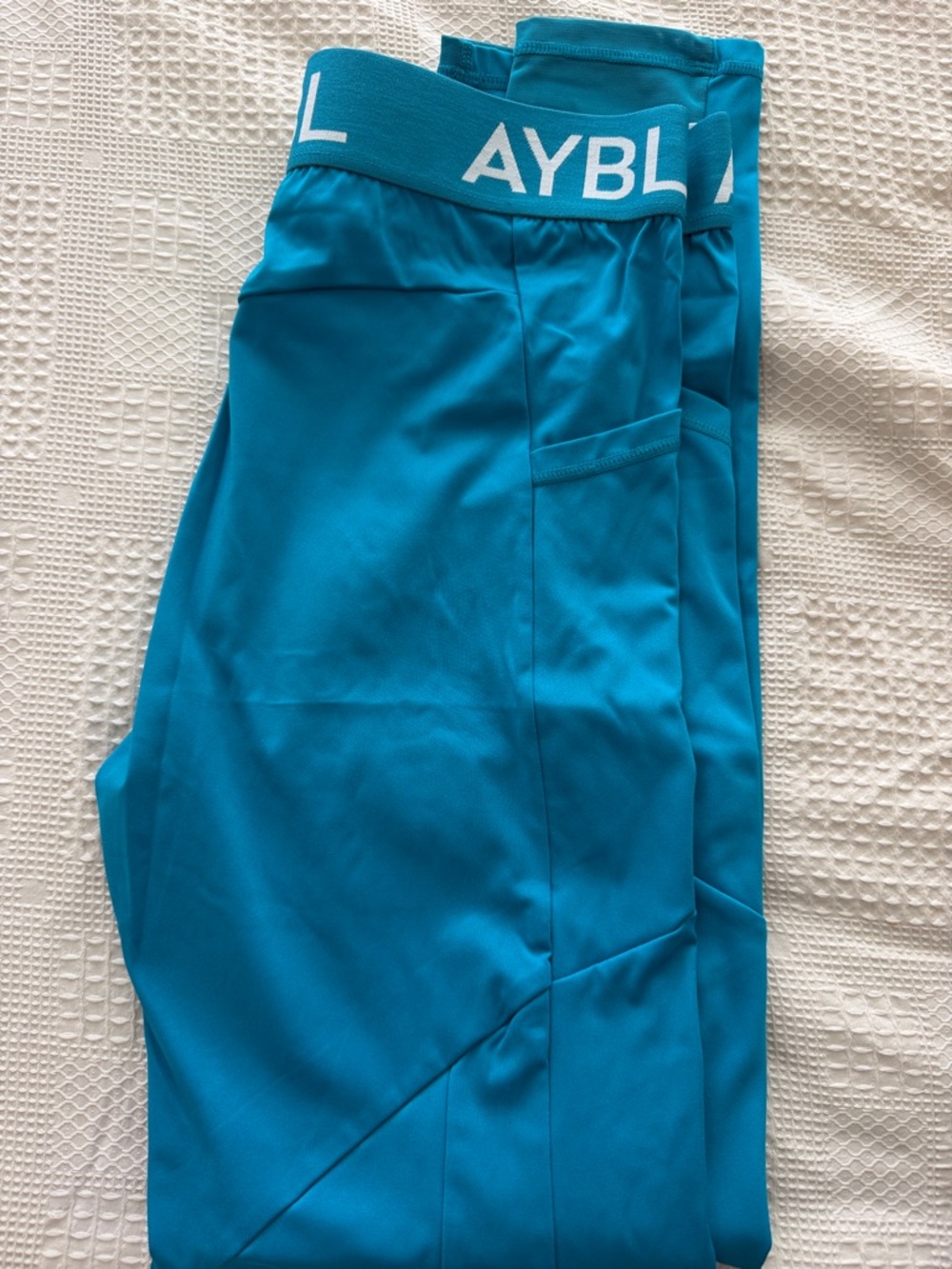 AYBL Turquoise High-Waist Performance Leggings